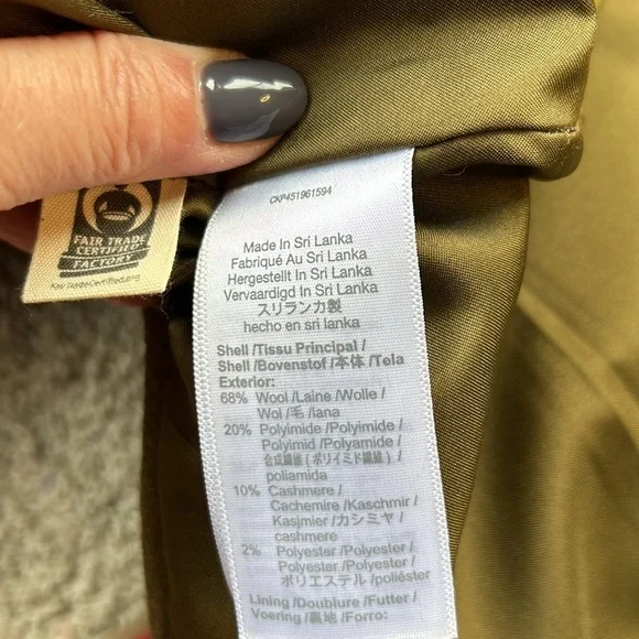 Madewell Eldridge Zip Coat in Insulexe Fabric size XS NWOT - Picture 14 of 16